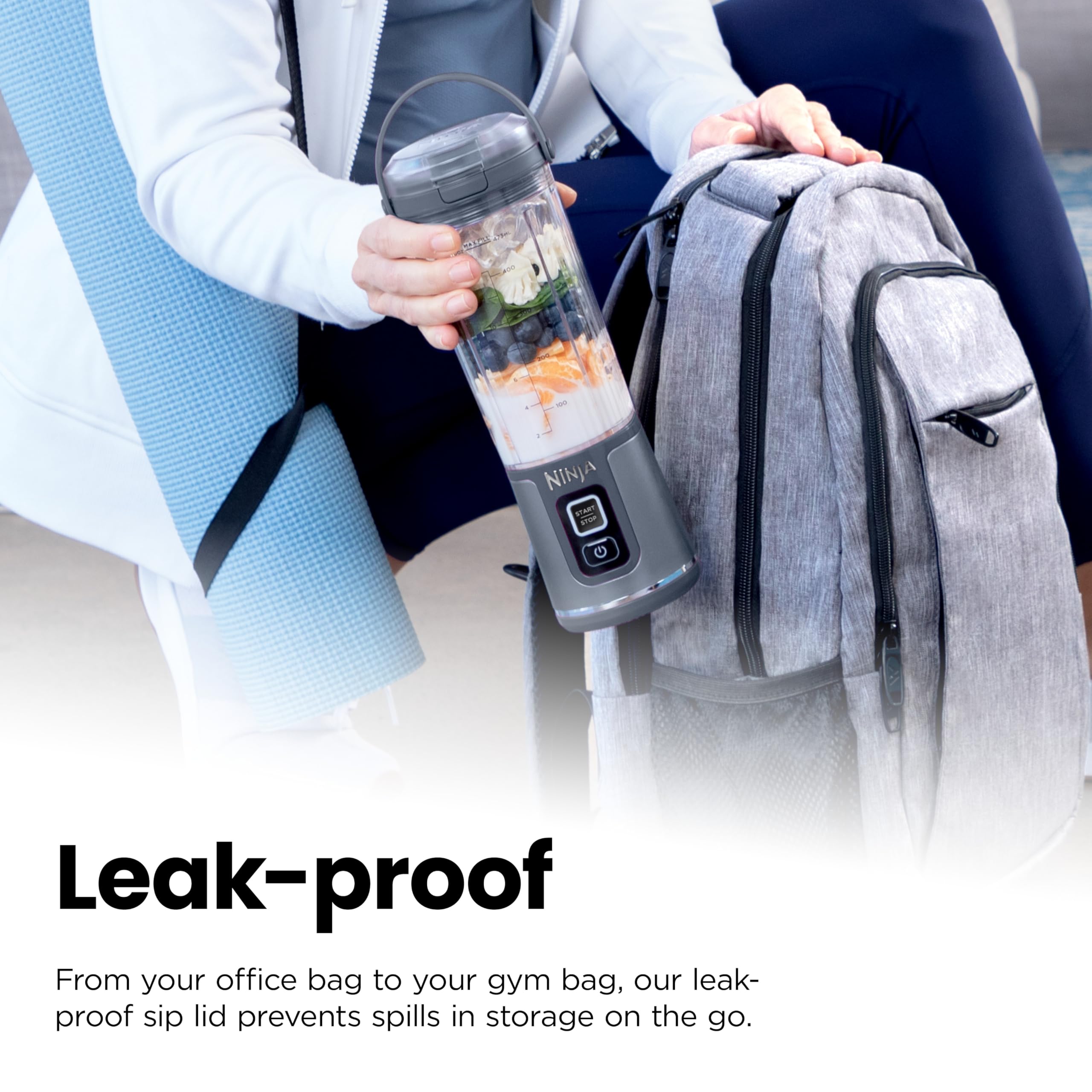 Amazon | Ninja Blast ポータブルブレンダー コードレス 18オンス